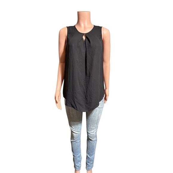 Forever 21 sleeveless black hi low top M - Picture 1 of 7